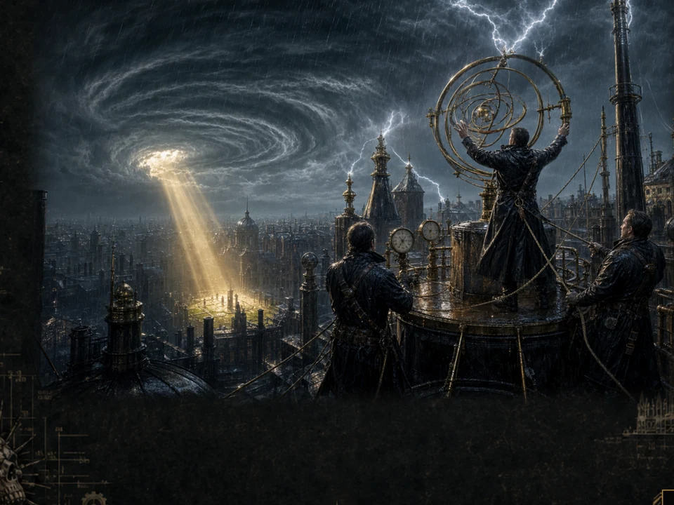 Rulebook illustration accompanying the Atmoetics discipline